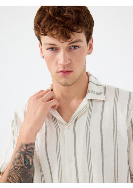 Relax Fit Erkek Gömlek K.kol