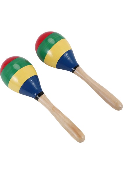 Maracas El Perküsyon Çarpıkları, Ahşap Rumba Shaker Çocuklar Için Müzik Enstrümanı Yetişkinler, 2 Set (Yurt Dışından) modelleri