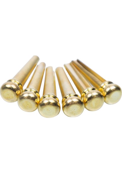 Gitar Köprüsü Pimleri 6pcs Bakır Endpin 6 String Pegs Elektrikli Akustik Gitar Yedek Parçaları (Yurt Dışından) fiyatları