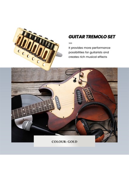 Gold Guitar Tremolo Köprü Kol Springs Fender St Elecal Guitar Parçaları Aksesuarları (Yurt Dışından) fırsatları