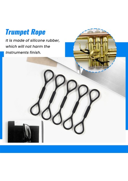 5pcs Müzik Aletleri Trompet Slayt Tıpa Silikon Durdurucu Halka Trompet Aksesuar Değiştirme (Yurt Dışından) fırsatları