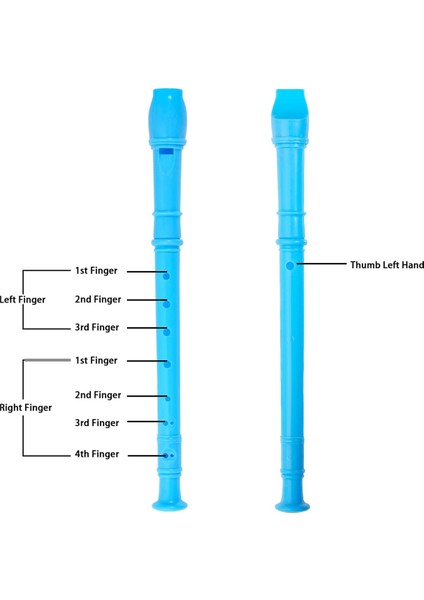12 Paket 8 Delik Soprano Kaydediciler Başlangıç ​​mezuniyeti Veya Okula Dönüş Için Temizlik Çubuğu Alman Tarzı ile Descant Flüt (Yurt Dışından) modelleri