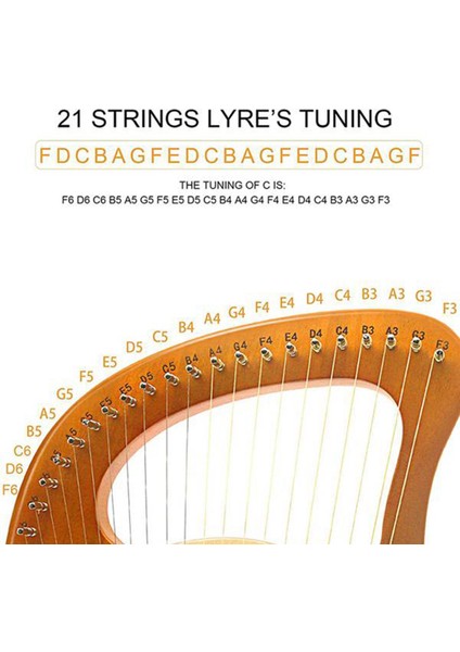 21 String Lir Harp String Lir String Küçük Arp Dizeleri Aksesuarlar Müzik Enstrümanı 21 String Laiyaqin String (Yurt Dışından) fırsatları