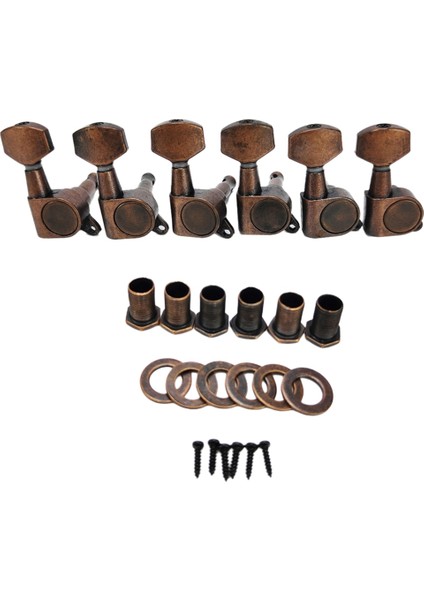 6 Pcs Gitar Tuner Gibar Tümleme Tuner Tuner Makine Knobs See Sule Gitar Düğmesi (Yurt Dışından) fırsatları