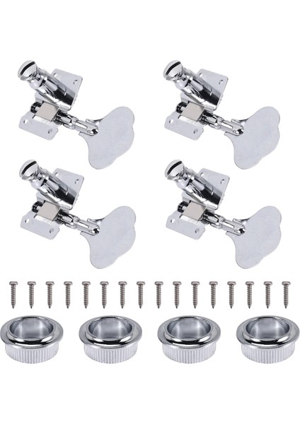 4pcs Gitar Ayarlanması Pegs Elektrikli Bas Tuner Peg Gitar Açık Dişli Ayarlama Pegs Makine Başlıkları Fender Jazz Bas Gitar Gümüş (Yurt Dışından) fiyatları