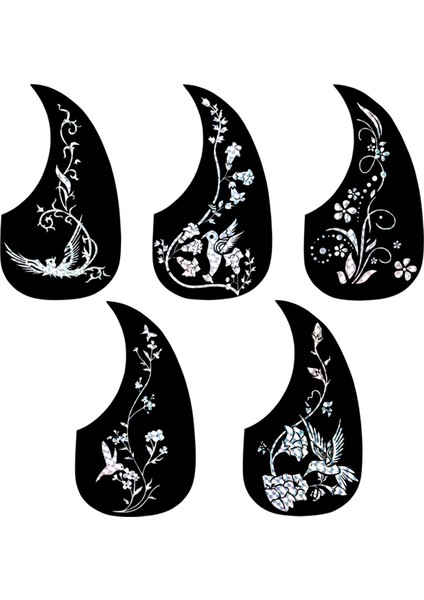 Gitar Anti-Skid Plaka Gözyaşı Şeklinde Halk Klasik Gitar Pickguard Anti-Çizelge Çiçekler ve Çim (Yurt Dışından) indirimleri