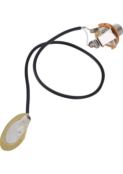 Akustik Gitar Dönüştürücü Ön Kablolu Amplifikatör Piezo Jack Pikap Aksesuarı (Yurt Dışından)