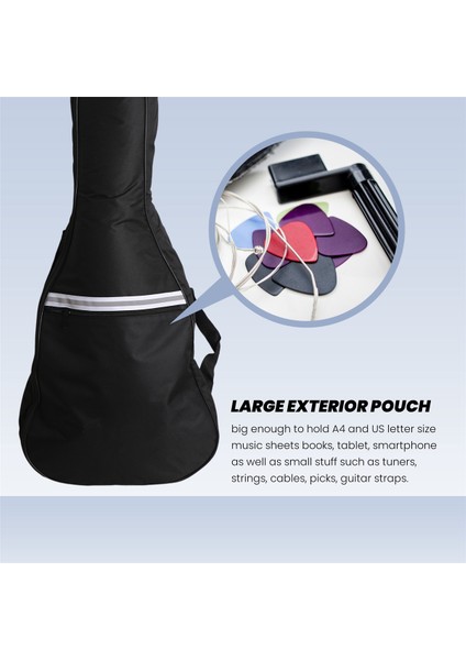 Akustik Gitar Için Elektro Gitar Çantası Konser Çantası 41 Inç Gitar Çantası Elektro Gitar Bas Gitar Klasik Gitar ve Daha Fazlası (Yurt Dışından) fiyatları