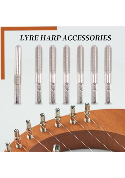 7 Adet Lir Arp Ayar Pimi Çivi ile 7 Adet ile Perçinli Perçin Lir Arp Küçük Arp Müzikal Telli Enstrüman (Yurt Dışından) fırsatları