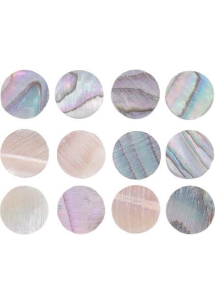 12 Pcs Yeni Zelanda Abalone Luthier Noktalar Makara 6mm Gitar Ukulele Bas (Yurt Dışından)