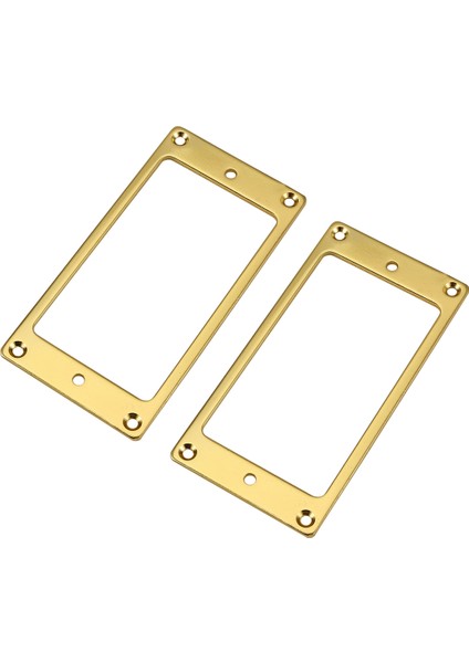 2 Adet Metal Düz Humbucker Kapak Gitar Pikap Çerçevesi Montaj Halkası (Yurt Dışından)