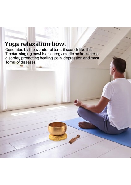 3.2 Inç Tibet Şarkı Kasesi Zen Meditasyon Yoga Meditasyon Kasesi Ahşap Çubuk Yastık (Yurt Dışından) fiyatları