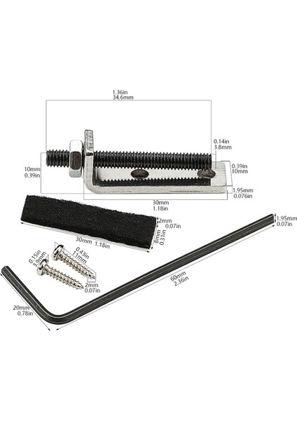 Floyd Rose Schaller Gitar, Pirinç Için Tremolo Stopper Bridge Stabilizer (Yurt Dışından) fiyatları