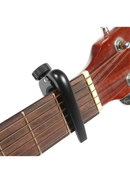 Yüksek Kaliteli Gitar Capo Düğmesi Ukulele Keman Bas Capo Gitar Aksesuarları Müzik Aletleri Gümüş (Yurt Dışından) fiyatları