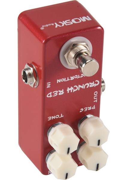 Mosky Mini Gitar Etkisi Pedal Mini Crunch Kırmızı Distorsiyon Gitar Pedalı Gerçek Baypas Tam Metal Kabuk (Yurt Dışından) fırsatları