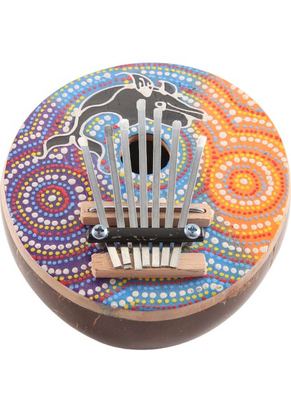 7 Anahtar Ayarlanabilir Hindistancevizi Kabuğu Mbira Taşınabilir Kalimba Ayarlanabilir Parmak Başparmak Piyano Müzik Aleti (Yurt Dışından)