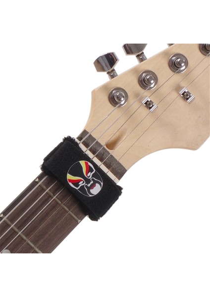 Gitarlar Için Gitar Işın Bant Bas Ukulele String Instruments Gitar Fret Strings Sessiz Gürültü Damper Muter Sarma Siyah Yüz (Yurt Dışından) modelleri