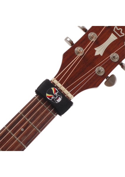 Gitarlar Için Gitar Işın Bant Bas Ukulele String Instruments Gitar Fret Strings Sessiz Gürültü Damper Muter Sarma Siyah Yüz (Yurt Dışından) indirimleri