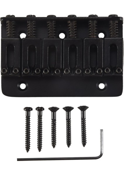 Strat Gitar Için Siyah 6 Ip Sabit Sert Kuyruk Gitar Köprüsü (Yurt Dışından) fiyatları