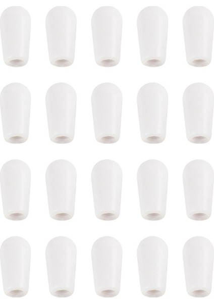 Beyaz 20PCS Metrik M3.5/m4 Gitar 3 Yol Togluk Anahtarı Uçacı Düğmeleri Gitar Anahtarı Kapağı (Yurt Dışından)