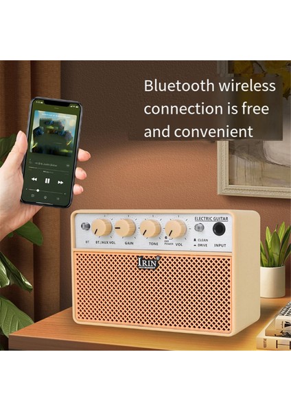 Irin Taşınabilir Gitar Amplifikatörü 10W Gitar Amplifikatör Hoparlör Taşınabilir Mini Bas Bluetooth Enstrüman Ses Kutusu (Yurt Dışından) indirimleri