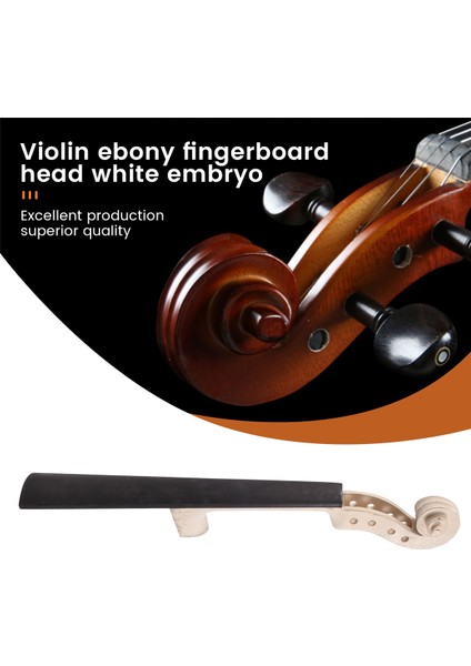 4/4 Boyut Akçaağaç Boyun Ebony Klavye Keman Diy Kiti El Oyma Kaydırma (Yurt Dışından) indirimleri