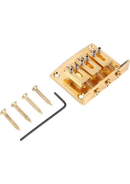 3 String Guitar Ball String Köprü Çekme Ip Strip Sert Tail Gitar Köprüsü Tail 3 String Gitar Yedek Altın (Yurt Dışından) modelleri