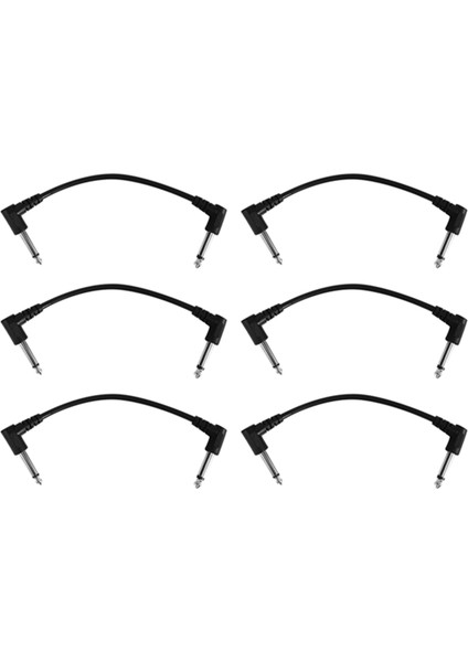 Irin Gitar Etkisi Pedal Kabloları Bağlantı Hattı 6.35MM Yama Pedal Kablosu 21CM Sağ Açılı Kordon Bakır Tel Guitar Aksesuarları (Yurt Dışından)