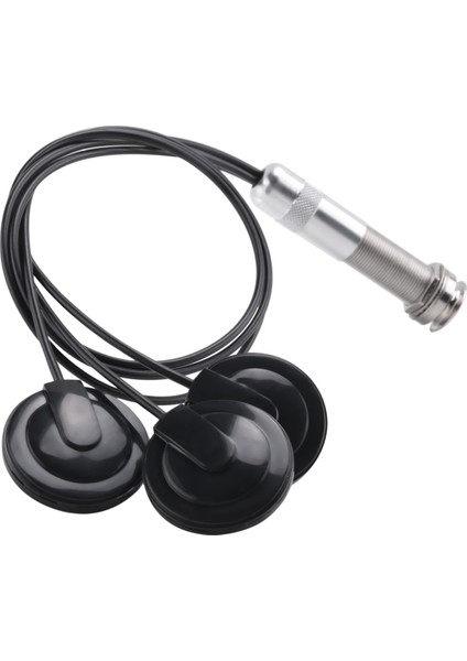 Gitar Pickup Piezo Kontakt Mikrofon Pikap 3 Dönüştürücü Pikap Sistemi Akustik 6.35MM Jack (Siyah) (Yurt Dışından)