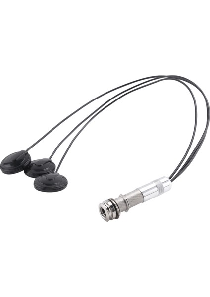 Gitar Pickup Piezo Kontakt Mikrofon Pikap 3 Dönüştürücü Pikap Sistemi Akustik 6.35MM Jack (Siyah) (Yurt Dışından) fiyatları