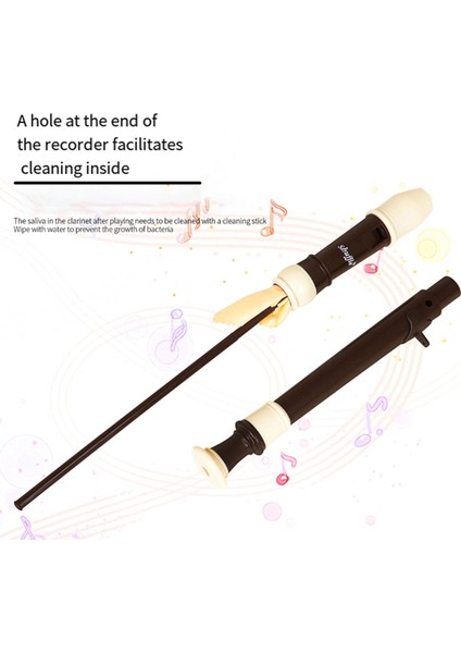 8 Delikli Abs Descant Flüt Alman Tarzı Yüksek Perdeli Barok Flüt Shuffle (Yurt Dışından) modelleri