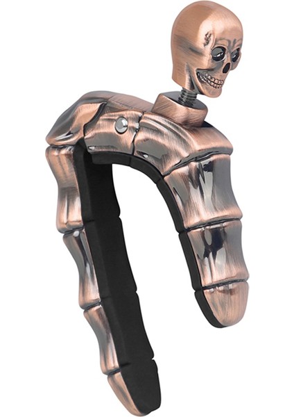 Yüksek Dereceli Kafatası Çinko Alaşımlı Capo Folk Bakalit Klasik Gitar Tuner Ukulele Capo (Yurt Dışından) fırsatları