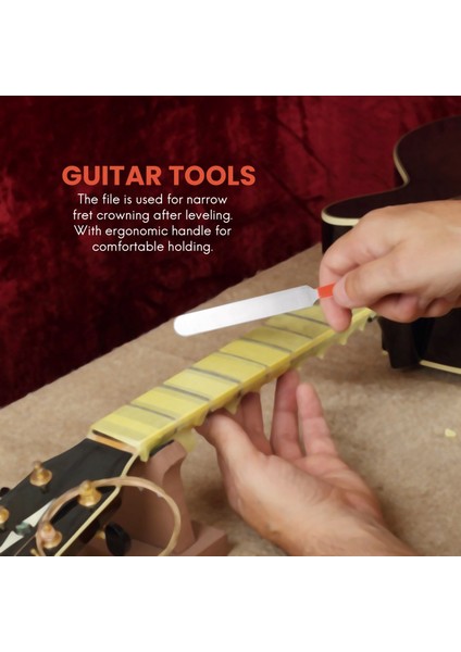 Gitar Fret Taçlandırma Dosya Tesviye Aracı Öğütme Koruyucular Onarım Parça Set Gitar Onarım Aracı Aksesuarları (Yurt Dışından) indirimleri