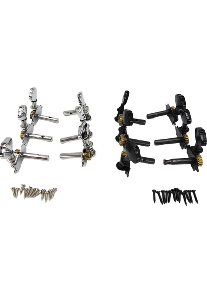 Vintage Açık Dişli Dize Tuner Tuning Akustik Klasik Gitar Aksesuarları Için Tuş Anahtarı Siyah (Yurt Dışından) fiyatları