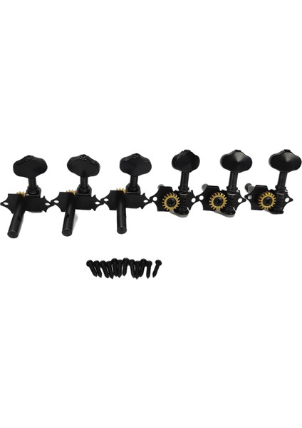 Vintage Açık Dişli Dize Tuner Tuning Akustik Klasik Gitar Aksesuarları Için Tuş Anahtarı Siyah (Yurt Dışından) fırsatları