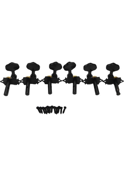 Vintage Açık Dişli Dize Tuner Tuning Akustik Klasik Gitar Aksesuarları Için Tuş Anahtarı Siyah (Yurt Dışından) indirimleri