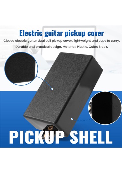 Plastik Mühürlü Humbucker Pikap Kapağı Uygun Sq St Pikap Gitar Parçaları (Siyah) (Yurt Dışından) indirimleri