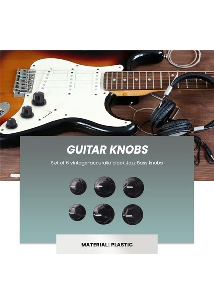 6 Adet Caz Bas Için Kontrol Düğmesi Hacim Ses Kontrol Düğmeleri (Yurt Dışından) fiyatları