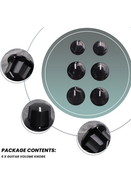 6 Adet Caz Bas Için Kontrol Düğmesi Hacim Ses Kontrol Düğmeleri (Yurt Dışından) indirimleri