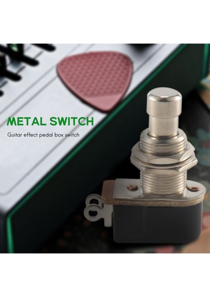 Gitar Efektleri Pedal Kutusu Anlık Spst Düğmesi Stomp Ayak Anahtarı Itme Düğmesi Paketi 10 (Yurt Dışından) modelleri