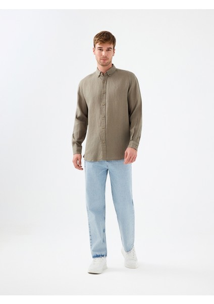 Regular Fit Erkek Gömlek U.kol