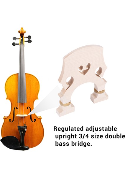 Çift Bas Ayarlanabilir Dik Bas Köprüsü Için Standart Akçaağaç Köprü Yedek Kısmı, 3/4 Beden (Yurt Dışından) fiyatları