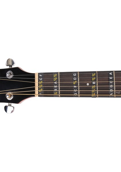 5pcs Gitar Çıkartma Gitar Kıvrığı Notları Etiketler Gitar Parçaları Klavye Çıkarmaları 6 String Guitar Aksesuarları (Yurt Dışından) fiyatları