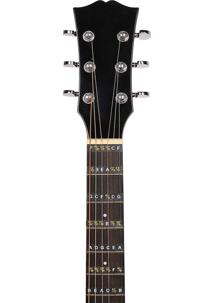 5pcs Gitar Çıkartma Gitar Kıvrığı Notları Etiketler Gitar Parçaları Klavye Çıkarmaları 6 String Guitar Aksesuarları (Yurt Dışından) fırsatları