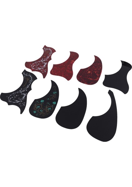 8 Paket Akustik Gitar Pickguard Kendi Kendine Yapışkan Hummingbird ve 41 Inç Gitar Için Su Şeklindeki Gitar Pickguard (Yurt Dışından) modelleri