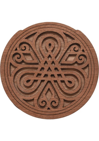 Gitar Ahşap Ses Deliği Ses Deliği Kapağı Blok Geri Besleme Tamponu Eq Akustik Halk Gitarları Için Maun Ahşap 7# (Yurt Dışından)