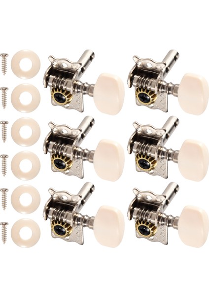 6pcs Akustik Gitar String Tuning Peg Tuner Machine Head (Yurt Dışından) modelleri