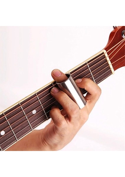 Paslanmaz Çelik Metal Gitar Slayt Kaydırıcı Parmak Knuck String Slides Tonu Gitar String Instruments Aksesuarları (Yurt Dışından) indirimleri