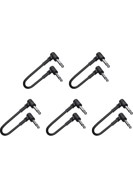 5pcs Pedal Kablosu Müzik Aletleri Yama Kablosu 15CM Elektro Gitar Etkisi Müzik Severler Için Aksesuarlar Oynayan (Yurt Dışından)