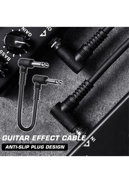 5pcs Pedal Kablosu Müzik Aletleri Yama Kablosu 15CM Elektro Gitar Etkisi Müzik Severler Için Aksesuarlar Oynayan (Yurt Dışından) fırsatları